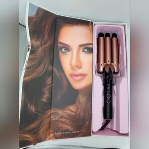 Luxe + Willow BIO Ripple Triple Barrel Waver☆1" Barrel